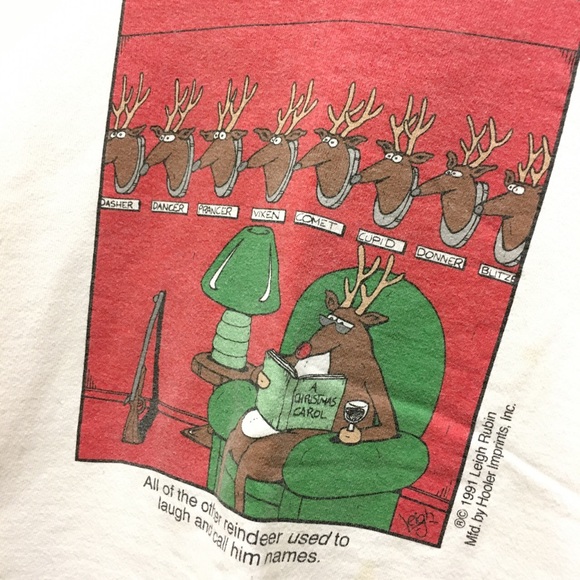 90s Rudolph Christmas Sweater VTG - Picture 3 of 4
